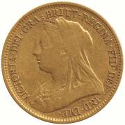 1893S QV, Veiled Head, St. George reverse. - 2