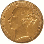 SOVEREINS: 1871, QV Young Head, St. George reverse. F. - 2