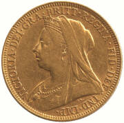 1896 QV, Veiled Head, St. George reverse. - 2
