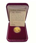 1997 $100.00, Mangle's Kangaroo Paw, 1/3oz 22 carat. Cased with certificate numbered "001453".