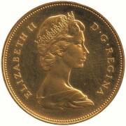 CANADA: 1867-1967 Centennial cased proof set of 7. Includes $20.00 GOLD coin (AGW 0.5287). Silver coins tarnished. - 2