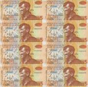 WORLD BANKNOTES: New Zealand 1967 - 1991 Final One & Two Dollar Notes, Ltd. Ed. folder; 1992 (Krause.177c) $5.00 uncut block of 8 in a folder; 1993 (Krause.CS186) $10.00 uncut pair in a folder.&nbsp;