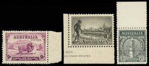 Australia mint/used collection on Hagners. Useful pre-decimal incl. a range of h/values and imprint blocks. Decimals to 1990's incl. MUH singles, blocks & gutter strips, FDC's and a range of CTO, noted Navigators Specimen set**. Decimal FV $600; Plus a fe