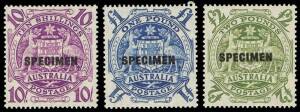 Mint/used pre-decimal collection on Hagners with 'Roo's to 5/- and KGV to 1/4. Noted Arms SPECIMEN set** and Navigator's SPECIMEN set*/** plus a few decimals and pre-decimal FDCs. Mixed condition, duplication throughout, 100's.