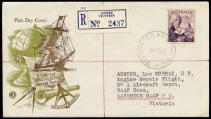 FDCS: Predominately 1950's/1960's collection in 3 volumes. Mainly Royal & Wesley covers, addressed with single frankings, incl. some cards and sets with the manufacturer's colour variants. Other manufacturer's incl. Miller Bros., Bodin and Turley/Mappin a