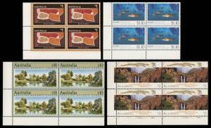 1984-94 MUH collection on Hagners, vast majority as blocks of 4 or larger, to $10.00. Incl. souvenir sheets and a few Christmas & Cocos (Keeling) Islands. Duplication throughout, FV $2,450+.