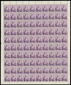 1966-74 (SG.402.BW.465) $2.00 George Bass full sheet of 100 with Left Perf. pip.