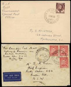 1930's-90's diverse range of commemorative and commercial covers with airmails, registered, First Flight covers, Stamp Exhibition covers, Scout Jamborees plus single and multiple international frankings. With commemorative and other postmarks and better f