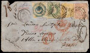 1844-80 MAILS TO SWITZERLAND (8 items).