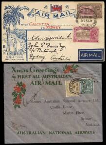 Collection of over 85 covers, 1929-2006, majority to early 1940's, &nbsp;many relating to Kingsford Smith's flights incl. intermediates, 6 covers signed by him and a front from the 1929 'Coffee Royal' incident. A range from other flights incl. other pilot sign