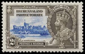 1935 (SG.112a) 2d Silver Jubilee. "Extra flagstaff" variety. MVLH. Cat. SG &pound;140.