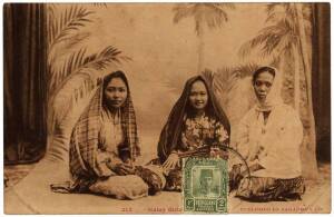 1928 (Apr. 4) usage of 2c green, Sultan Suleiman (SG.27) on a real photo postcard to Singapore.