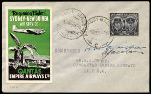 2 Apr.1945 (AAMC.P160) Sydney - Lae cover flown by Qantas