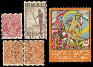 Very mixed range in stockbooks, on Hagners, annotated pages etc. incl. stamps, revenues, cinderellas and vignettes. Mint/used Australian stamps with 'Roos, KGV, pre-decimal & decimal singles, sets, blocks incl. imprints plus registration labels, noted maj