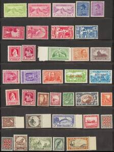 NEW ZEALAND: Good range on Hagners, pre-decimals KGV onwards, mainly**, both definitives & commemoratives incl. Dunedin Exh. set**, Admirals* & Smiling Boys*. Decimals to 2013, to $10.00, majority as MUH pairs, noted 2001 QEII Visit set of 6 as imperf. sh