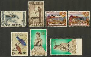 PAPUA NEW GUINEA: Useful range on Hagners, majority MUH decimals as singles and sets. Incl. pre-decimal high values and Specimens as well as a range of early booklets and pre-decimal FDC's. Slight duplication, vast majority fine, 100's.