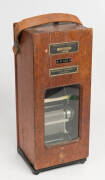 Recording Ammeter in timber case by Evershed & Vignoles Ltd London, early to mid 20th century. 48cm.