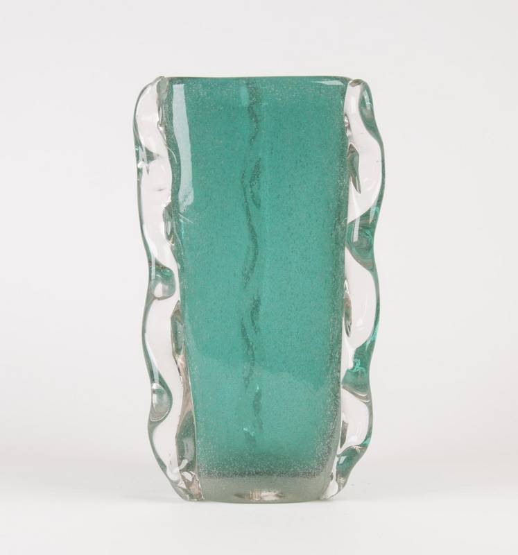 An Italian Murano glass vase by Carlo Scarpa, circa 1935. 33cm high