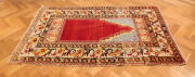 A prayer rug, Taurus Mountains, Central Anatolia, early 20th century, signed Kirsehir. 186cm long, 115cm wide.