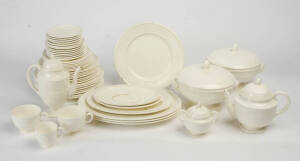 Wedgewood cream patterned china dinnerware. 147 pieces (incomplete, some damaged), early 20th century.