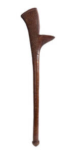 Rifle stock club, Fijian origin, late 19th century. 94cm