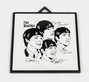 THE BEATLES: 1963 "A Beatles Souvenir" Pic-Plaque by Proudholme Products, England, with black frame, in original wholesale packing of 6 per box, 7 boxes (42 items). [Ideal for reseller. Average price approx. £40]