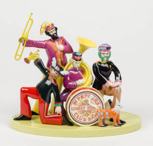 THE BEATLES: "Sgt. Pepper Lonely Hearts Club" Coalport ceramic limited edition statue issued in 2006, no. 315 of 1000, with original box and certificate of authenticity.  