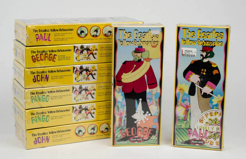 THE BEATLES: The Beatles Yellow Submarine Polar Lights all plastic assembly  kits sealed in their original boxes. [1999]. 2 complete sets of 4. (8  items).