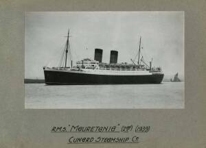 A collection of commercial and passenger shipping photographs in 4 attractively annotated albums together with 2 photo albums produced by Compagnie Maritime Des Chargeurs Reunis (approx. 200)