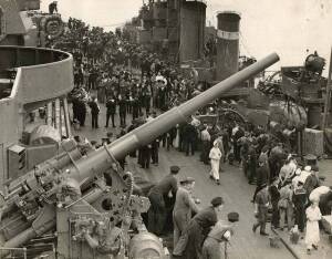 A collection of naval black & white and colour photographs in various formats, mostly in annotated albums (approx. 500) and including a small number of postcards