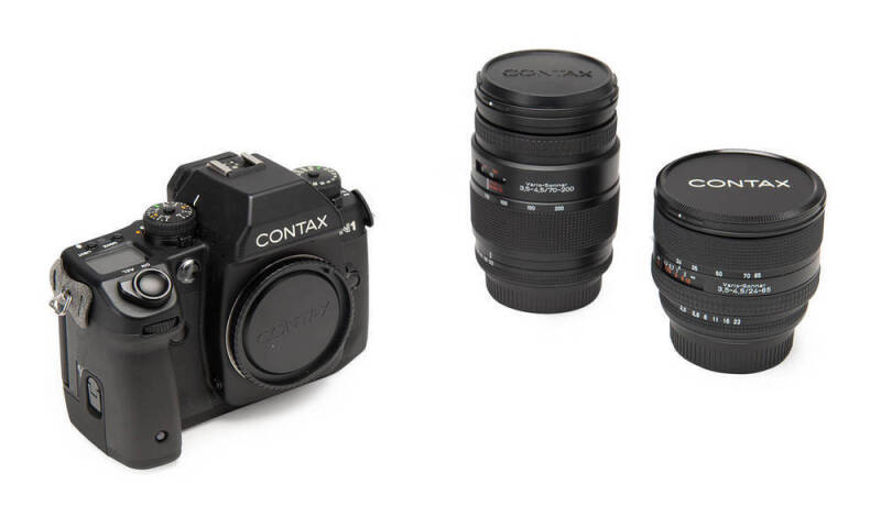 KYOCERA (Japan): A Contax N1 35mm camera outfit. Comprising an N1