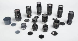 Camera lenses - various manufacturers and focal lengths (32).