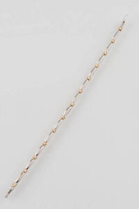 A diamond bracelet, 18ct white gold, weight 14.65 grams.