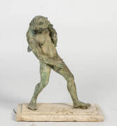 A bronze male water fountain. Height 54cm.