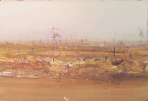 GEOFFREY DYER (BORN 1947), Study for Lake Country II, watercolour, signed 'G Dyer' lower right, 58 x 78 cm