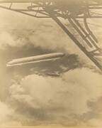 AVIATION, large photographs of airships, airship docking tower, airship crewman in special suit, Felixstowe F.2A flying boat, each about 50x60cm. - 3