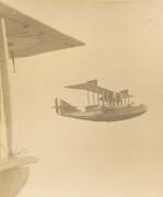 AVIATION, large photographs of airships, airship docking tower, airship crewman in special suit, Felixstowe F.2A flying boat, each about 50x60cm. - 4