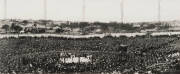 HISTORIC BOXING PHOTOGRAPHS: Reprinted photos, "Burns-Johnson Boxing Contest, 14 Rounds, Won by Johnson on Points, Stadium, Sydney Dec 26th 1908"; Exhibition Building & Cyclorama; "Tatts & Hock Keys at Golden Gate (Sydney) Nov.29 1889"; plus reprint of bo