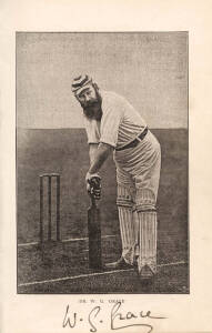 "KINGS OF CRICKET" by Richard Daft [Bristol, 1893] with 34 signatures inside - including W.G.Grace, Walter Read, A.E.Stoddart, F.S.Jackson (England's 8th, 9th, 12th & 17th captains); Jack Blackham, George Giffen, Harry Trott & Hugh Trumble (Australia's 5t