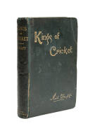 "KINGS OF CRICKET" by Richard Daft [Bristol, 1893] with 34 signatures inside - including W.G.Grace, Walter Read, A.E.Stoddart, F.S.Jackson (England's 8th, 9th, 12th & 17th captains); Jack Blackham, George Giffen, Harry Trott & Hugh Trumble (Australia's 5t - 3