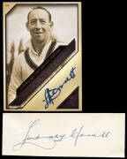 AUSTRALIAN TEST CRICKET CAPTAINS: Collection in album, includes 2011 Cricket Australia "Australian Test Cricket Captains" cards [44] with 18 personally signed (limited edition 229/700); plus collection of signatures on pieces (44) including Joe Darling, H - 2