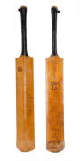 WILLIAM WHYSALL'S MATCH USED CRICKET BAT: Full size "Sykes - Roy Kilner" Cricket Bat, signed in the ownership position by William Whysall, and match-used in the 1924-25 England tour of Australia. Signed on the fronr by 1924-25 England team, 18 signatures