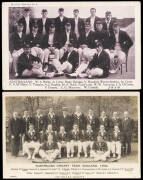 BALANCE OF COLLECTION, noted Australian team postcards (7); reprinted team photos from Melba Studios (7); 1925 Pals magazines (2); tour guides/booklets including "Sporting Globe Cricket Book 1932-3"; "Cricket Stories & Sketches" by Arthur Mailey (signed L