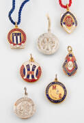 MELBOURNE CRICKET CLUB, membership badges for 1940-41, 1941-42, 1942-43, 1945-46, 1946-47, 1947-48 & 1948-49. Some are scarce Country memberships.