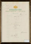 CRICKET FRAMES, noted 1948 Australian team photograph,1946 Indian team photograph, 1947-48 England team picture with 12 signatures. All framed, various sizes. - 4