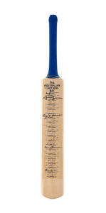 THE AUSTRALIAN CAPTAINS BAT, with signatures of 18 captains, comprising Don Bradman, Bill Brown, Arthur Morris, Ian Johnson, Ray Lindwall, Ian Craig, Richie Benaud, Neil Harvey, Bob Simpson, Brian Booth, Bill Lawry, Barry Jarman, Ian Chappell, Greg Chappe