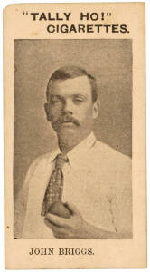 1897 National Cigarette Co. (Tally Ho! - the first Australian cigarette cards to be issued) "English Cricket Team, 1897-98" showing John Briggs. G/VG.