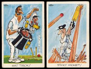 1972 Sunicrust (Australia) "Comedy Cricket" (Weg cartoons), almost complete set [39/40]. Fair/VG.