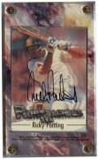 1996 Futera "BL2 Brian Lara 375" card signed #25/375; "RM1 Run Machines - Ricky Ponting" card signed; plus "Run Machines Acetate" set [6]. VG. - 2