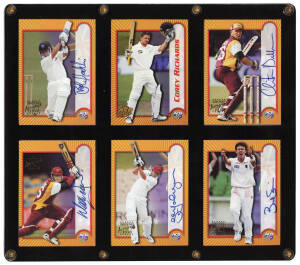 2000-01 Topps "Signature Series" S1-S13 with S13 Glenn McGrath (3 - signed in blue, red & green ink). VG.